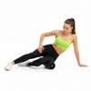 Roller fitness do masażu ciała, masażer piankowy wałek średnio twardy, czarny