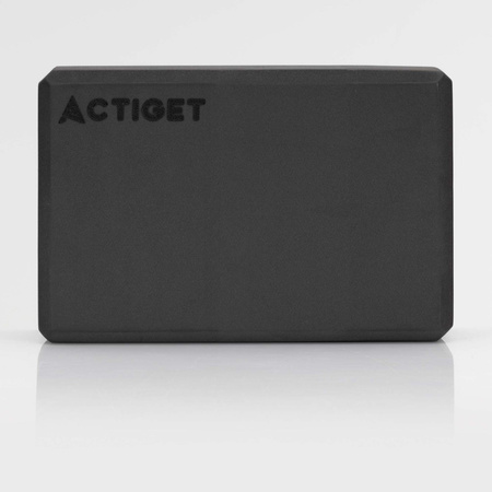 Kostka do jogi 23x15x7,5 cm pianka EVA blok do ćwiczeń klocek do pilates stretching czarny