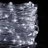 Lampki choinkowe z pilotem 300 led druciki na prąd biały zimny