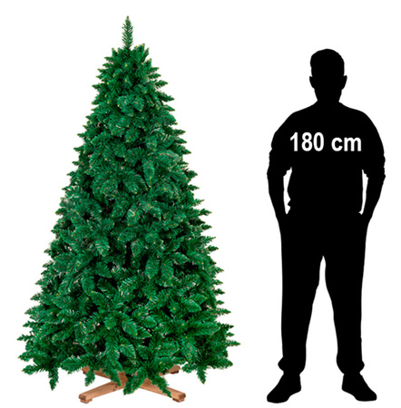 Sztuczna choinka sosna leśna 220 cm jak żywa Royal Trees premium z drewnianym stojakiem