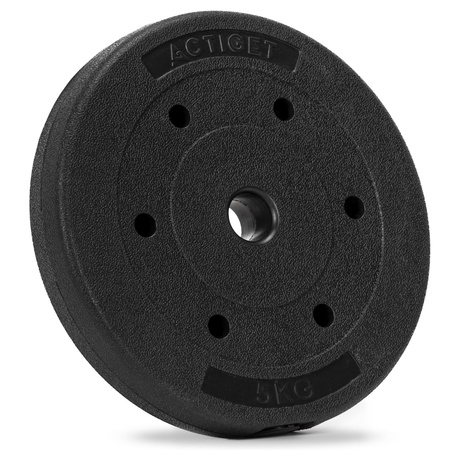 Obciążenie bitumiczne 5 kg 2 szt. talerz kompozytowy do sztangi 29 mm krążek do hantli